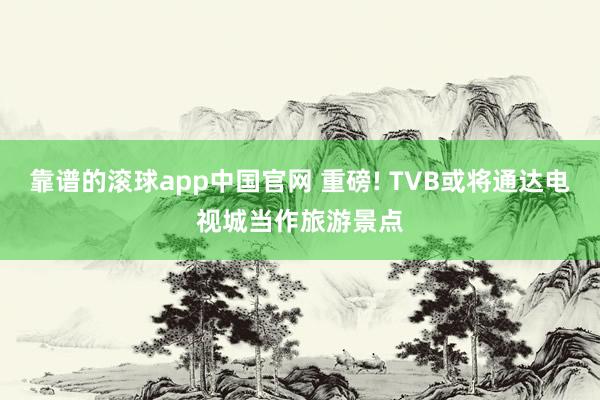 靠谱的滚球app中国官网 重磅! TVB或将通达电视城当作旅游景点