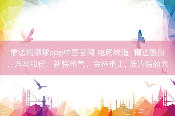 靠谱的滚球app中国官网 电网缔造: 精达股份、万马股份、新特电气、金杯电工， 谁的后劲大